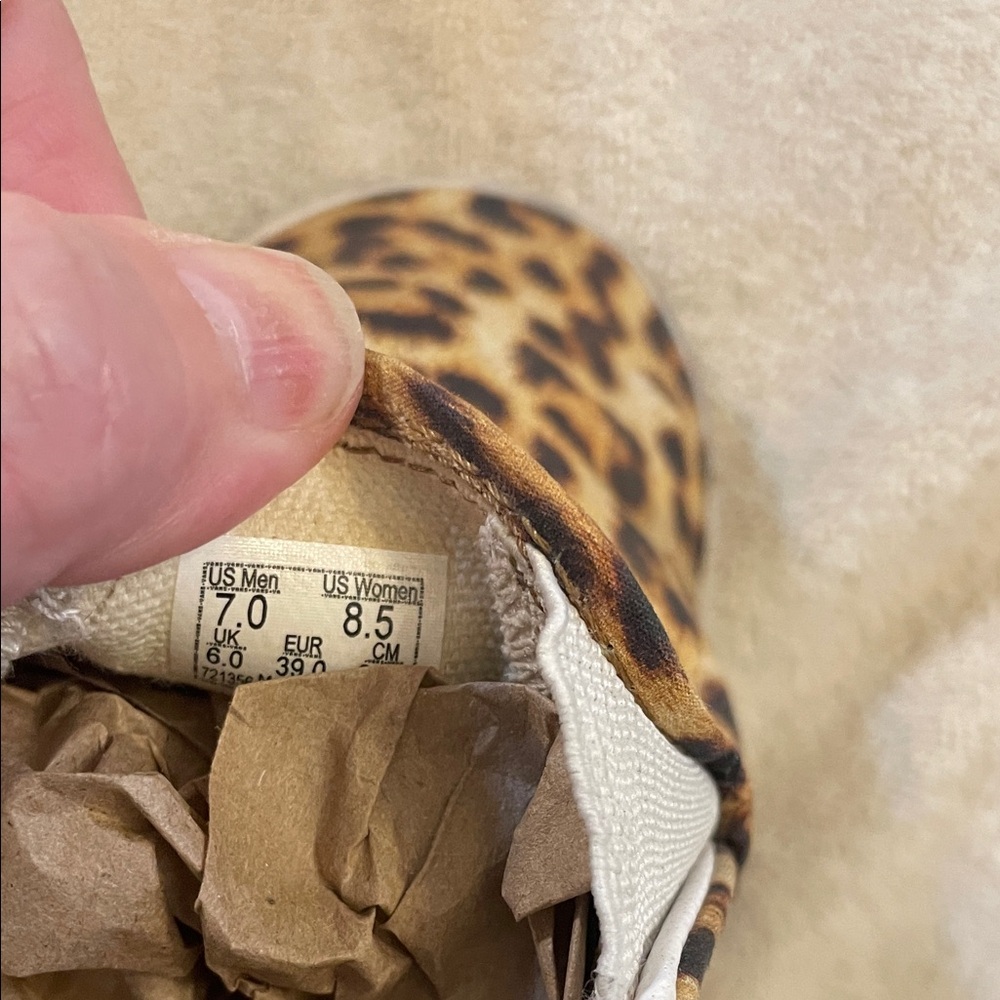 Vans Animal Print Slip-On Shoes - Picture 5 of 5